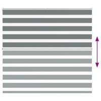 VidaXL Zebra rolgordijn 160x100 cm stofbreedte 155,9 cm donkergrijs - thumbnail