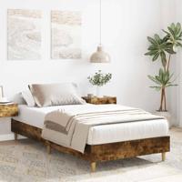 Bedframe zonder matras 90x190 cm spaanplaat gerookt eiken - thumbnail