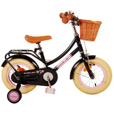 Volare excellent kinderfiets - meisjes - 12 inch - zwart