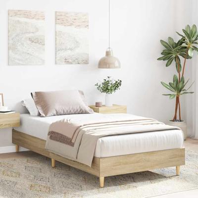 Bedframe zonder matras 90x190 cm sonoma eikenkleurig spaanplaat