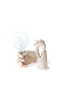 Home sweet home snoerhouder houten hand Girl - hout - thumbnail