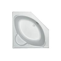 Plieger Contour hoekbad 125x125x42cm acryl met poten wit 0940900 - thumbnail