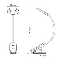 Philips LED Forys Clip DSK206 8720169194397 LED-accutafellamp LED LED vast ingebouwd 5 W Wit - thumbnail