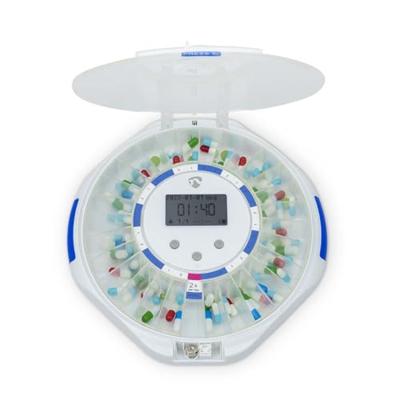Nedis SmartLife Medicijndispenser | Wi-Fi | 28 Compartimenten | Aantal alarmtijden: 9 alarmtijden per dag | Licht / Piep / Stem | LCD scherm | Wit -