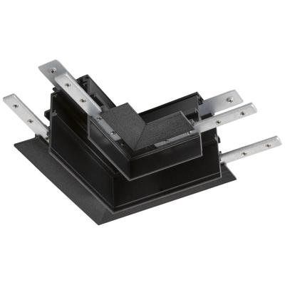 SLV Track 12V-railsysteemcomponenten L-verbinder Zwart 1006589