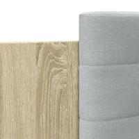 Bedframe met hoofdeinde bewerkt hout sonoma eiken 150x200 cm - thumbnail
