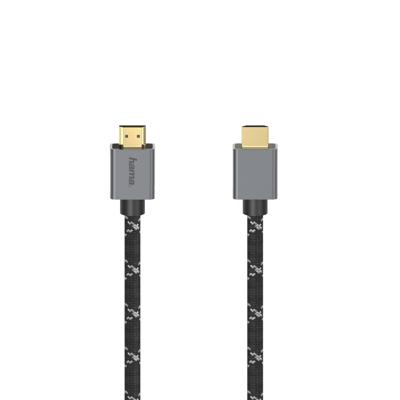Hama Ultra high-speed HDMI-kabel, connector-connector, 8K, metaal, 2,0 m HDMI kabel Zwart