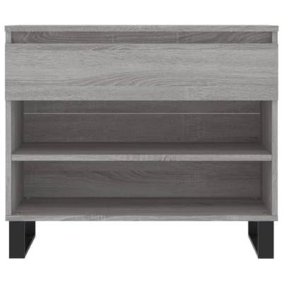 VidaXL Schoenenkast 70x36x60 cm bewerkt hout sonoma grijs