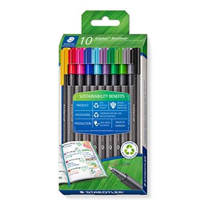Staedtler triplus 334 RC10 Fineliner Diverse kleuren 0.3 mm 10 stuk(s)