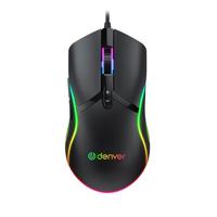 Denver Optische gaming muis bedraad USB RGB licht zwart - 9510055 - thumbnail