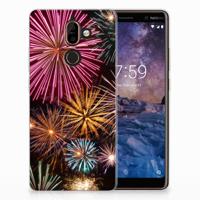 Nokia 7 Plus | Sillicone Back Cover | Vuurwerk - thumbnail
