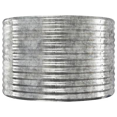 VidaXL Plantenbak 249x100x68 cm gepoedercoat staal zilverkleurig