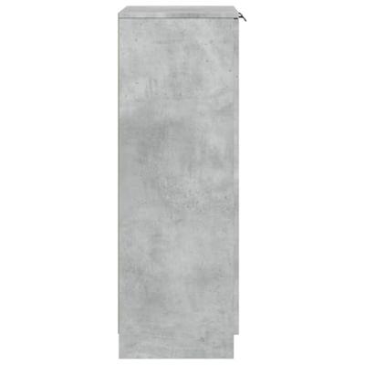 Schoenenkast 59x35x100,5 cm bewerkt hout betongrijs