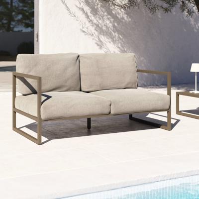 Kave Home 2-zits Tuinbank 'Comova' 150cm, kleur Groen Kave Home 2-zits Tuinbank 'Comova' 150cm, kleur Groen