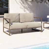 Kave Home 2-zits Tuinbank 'Comova' 150cm, kleur Groen - thumbnail