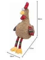 Knuffel voor honden Trixie Polyester Pluche Papier Crunch Haan 60 cm - thumbnail