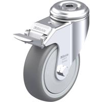 Blickle LKRA-TPA 101KF-11-FI Zwenkwiel met rem Wieldiameter: 100 mm Draagvermogen (max.): 110 kg 1 stuk(s) - thumbnail