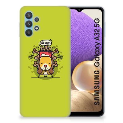 Samsung Galaxy A32 5G Telefoonhoesje met Naam Doggy Biscuit