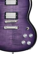 Epiphone SG Modern Figured Purple Burst elektrische gitaar met premium gigbag - thumbnail