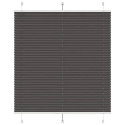 VidaXL Plissé rolgordijn 115x150cm stofbreedte 114,4cm polyester zwart VidaXL Plissé rolgordijn 115x150cm stofbreedte 114,4cm polyester zwart