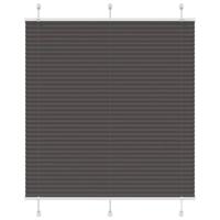 VidaXL Plissé rolgordijn 115x150cm stofbreedte 114,4cm polyester zwart - thumbnail