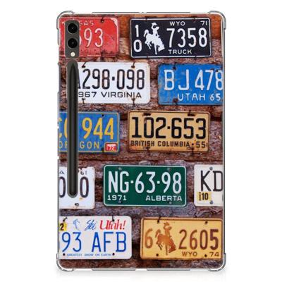 Samsung Galaxy Tab S9 Plus Tablet Backcover met foto Kentekenplaten Samsung Galaxy Tab S9 Plus Tablet Backcover met foto Kentekenplaten