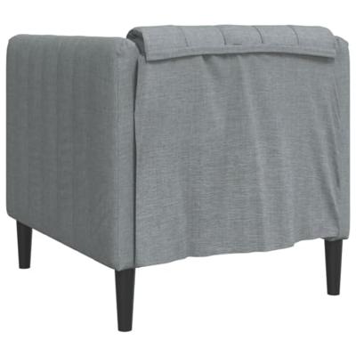 Fauteuil stof lichtgrijs Fauteuil stof lichtgrijs