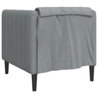 Fauteuil stof lichtgrijs - thumbnail