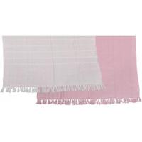 Plaid set roze - thumbnail