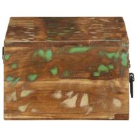 Tv-meubel wandmontage 60x30x19 cm massief gerecycled hout - thumbnail
