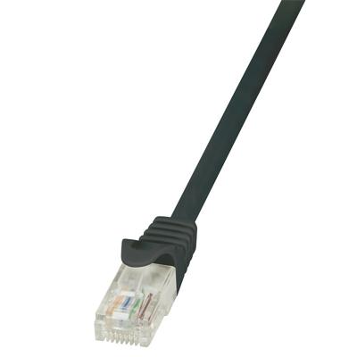 LogiLink CP1083U RJ45 Netwerkkabel, patchkabel CAT 5e U/UTP 7.50 m Zwart Snagless 1 stuk(s)