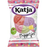 Katja Feest Biggetjes snoep, zachte gums met verschillende fruitsmaken, zak van 250 g - thumbnail