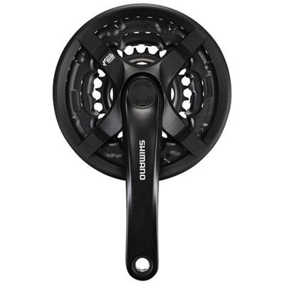 Shimano crankstel tourney cg triple 24-34-42 170mm zw. -4mm