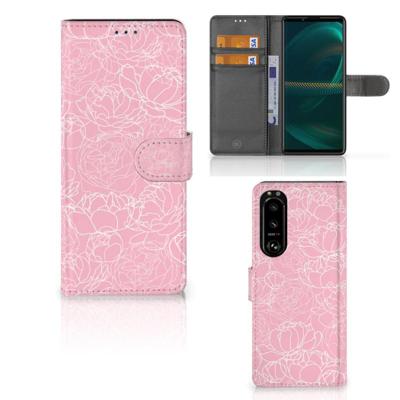 Sony Xperia 5III Hoesje White Flowers Sony Xperia 5III Hoesje White Flowers