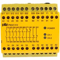 PILZ PNOZ X10 24VDC 6n/o 4n/c 3LED Veiligheidsschakelapparaat Voedingsspanning (num): 24 V/DC 6x NO, 4x NC (b x h x d) 90 x 87 x 121 mm 1 stuk(s) - thumbnail