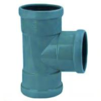 PVC T-Stuk 88° manchet - 3 x mof 200 mm - thumbnail