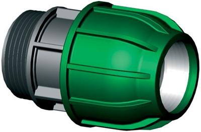 Koppeling met buitendraad - buiskoppeling - 32 mm x 1 1/4"