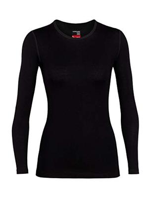 Icebreaker Merino 260 Tech LS Crewe Thermoshirt Dames Black M Icebreaker Merino 260 Tech LS Crewe Thermoshirt Dames Black M