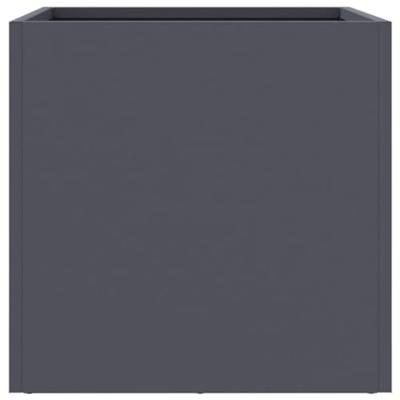 Plantenbakken 2 st 32x30x29 cm staal antracietkleurig