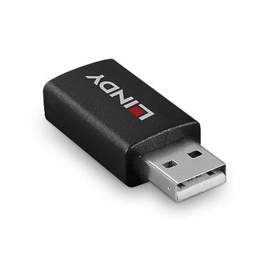 Lindy USB 2.0 Type A naar A Data Blocker met Batterij Opladen 1.2