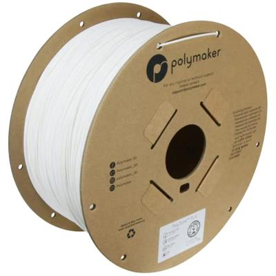 Polymaker PA04008 Regular Filament PLA kunststof Gering kunststofgehalte, Mat 1.75 mm 1000 g Cotton White PolyTerra™ 1 stuk(s)