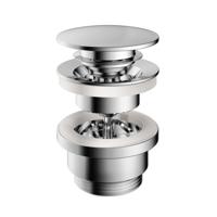 Hotbath Pal Clickplug Met Schroef Rond P710 - Chroom - thumbnail