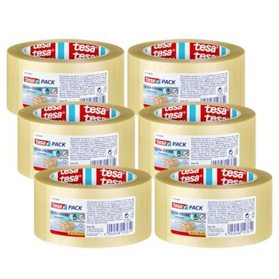 tesa ULTRA STRONG 57176 Pakband Transparant (l x b) 66 m x 50 mm 6 stuk(s) tesa ULTRA STRONG 57176 Pakband Transparant (l x b) 66 m x 50 mm 6 stuk(s)