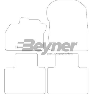 Velours Automatten passend voor Renault Zoe 2013- 4-delig HL1678024