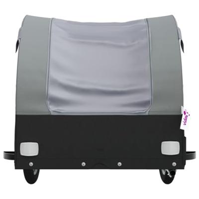 Fietstrailer 30 kg ijzer zwart en grijs - thumbnail