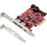 Renkforce 1 + 4 poorten USB 3.2 Gen 2-controllerkaart USB-A 3.2 Gen 2 PCIe x4 - thumbnail