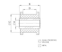 Draagarmrubber TED86451 - thumbnail