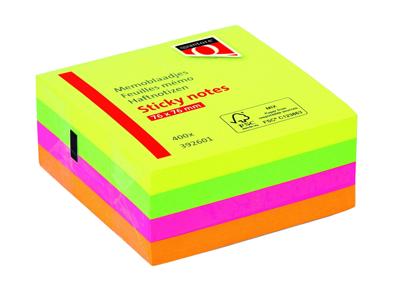 Memoblok quantore 76x76mm sticky neon ass | 6 stuks