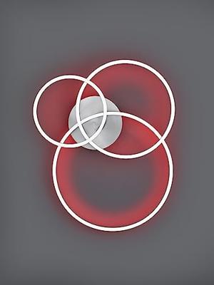 Trio PlafonnièreWinona 3-rings RVS - 670810607
