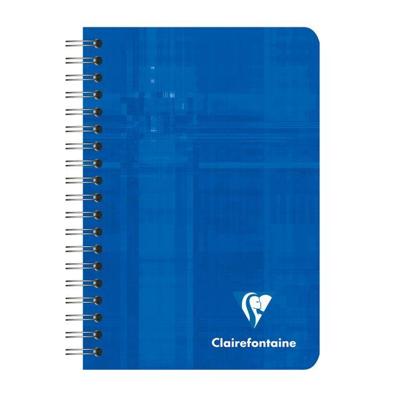 Notitieboek Clairefontaine 95x140mm spiraal lijn assorti | 5 stuks